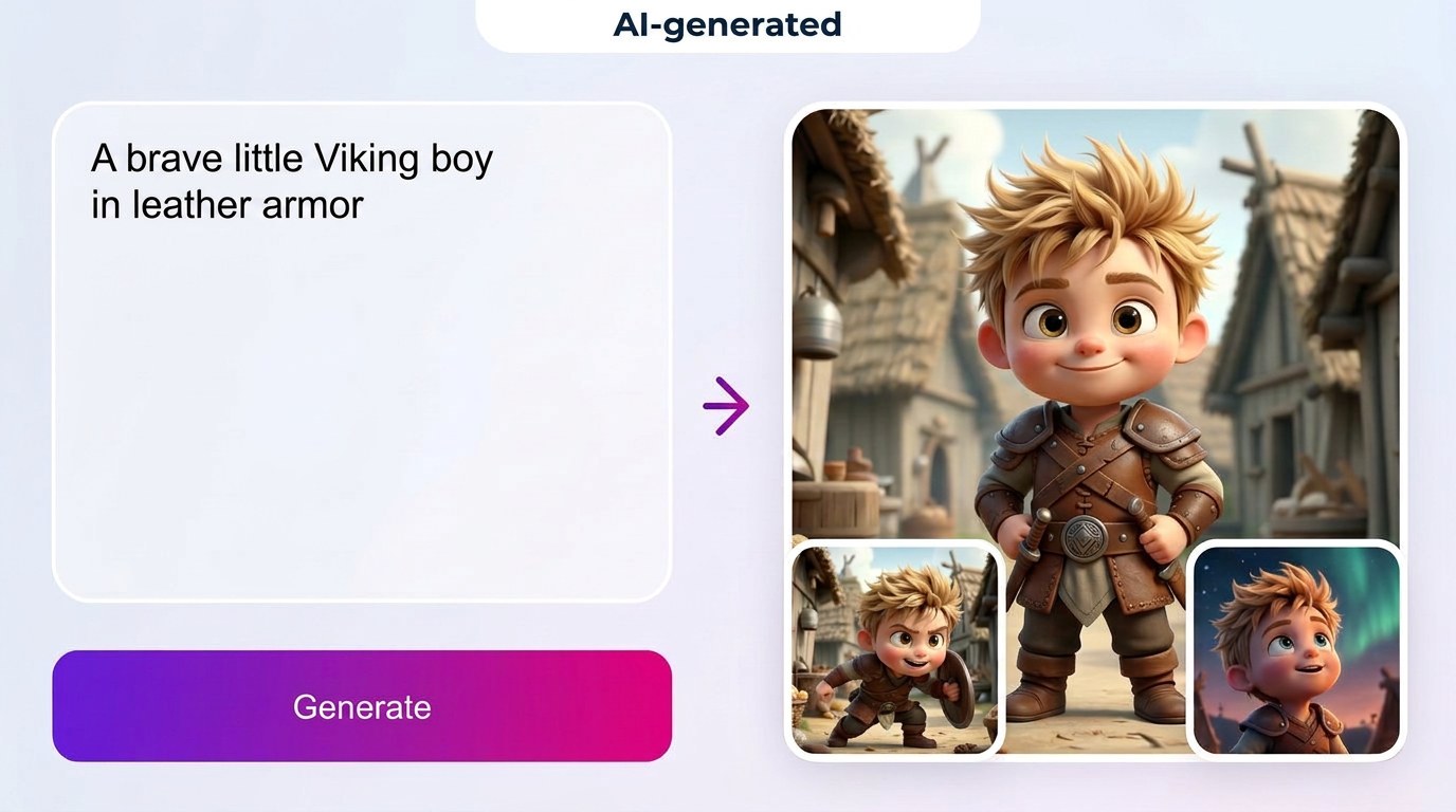 Unlimited AI Images feature showcase