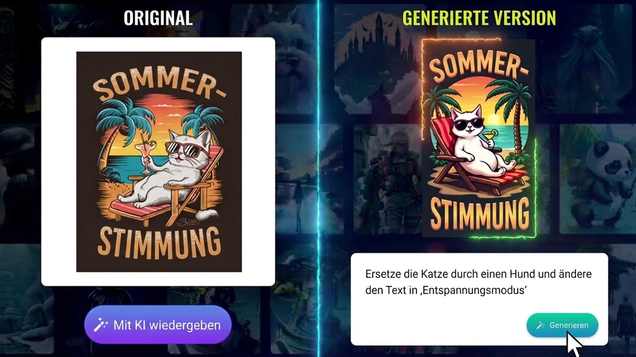 Präsentation der Funktionen von Unlimited AI Images