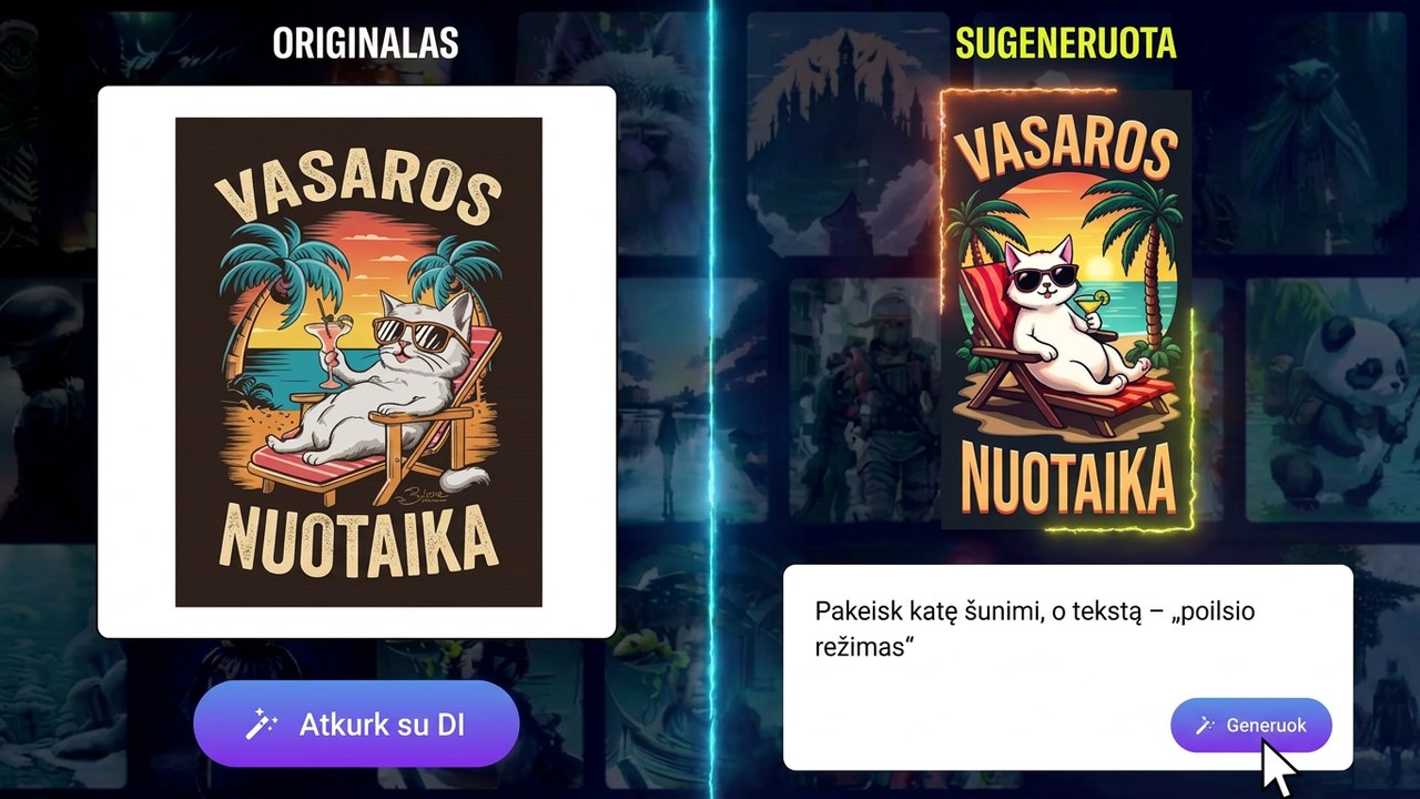 Unlimited AI Images funkcijų pristatymas