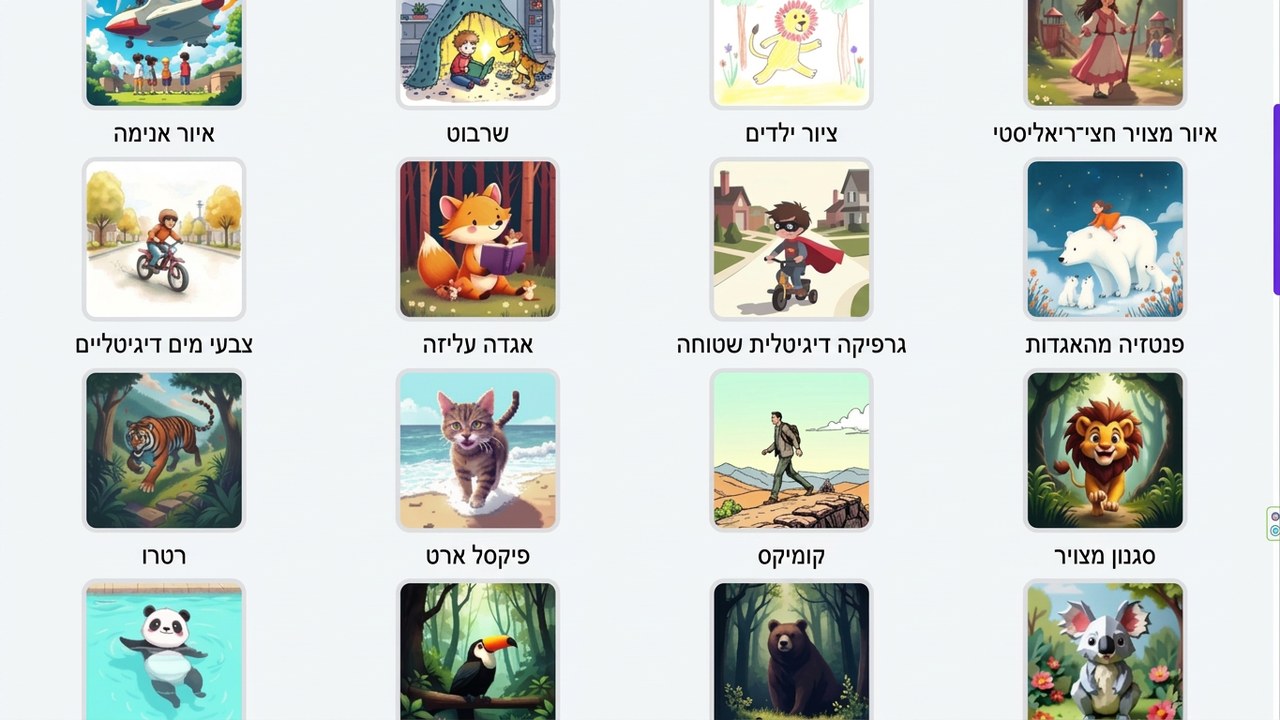 הצגת היכולות של Unlimited AI Images
